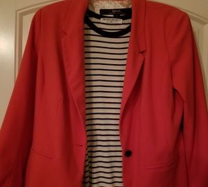 Coral Blazer & Blue/White Tank-2 for 1